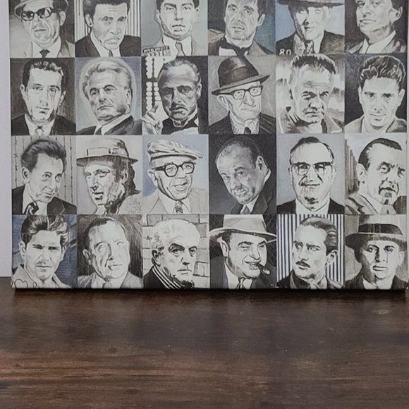 Famous Gangsters Small Canvas Art - Picture 2 of 2